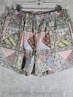 Reyn Spooner Lined Board Shorts Swim Trunks Men Large L Tribal Water Prints 4.5”